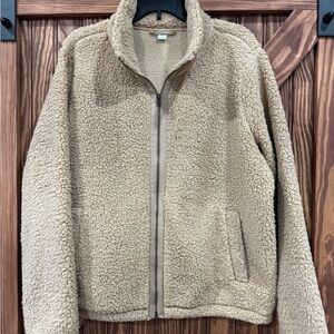 Old Navy Tan Sherpa Fleece Jacket
